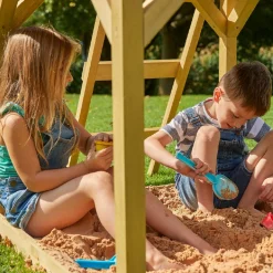TP Treehouse Wooden Play Tower with Wavy Slide & Swing Arm - FSC® certified
