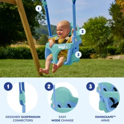 TP Treehouse Wooden Play Tower with Wavy Slide & Bluey Quadpod - FSC® certified