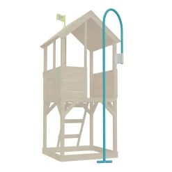 TP Treehouse Wooden Play Tower Fireman’s Pole