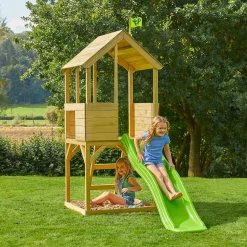TP Treehouse Wooden Play Tower with Wavy Slide - FSC® certified