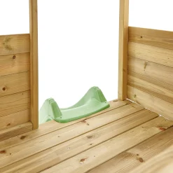 TP Treetops Wooden Tower Playhouse with Toy Box and Slide - FSC® certified