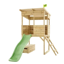 TP Treetops Wooden Tower Playhouse with Toy Box and Slide - FSC® certified