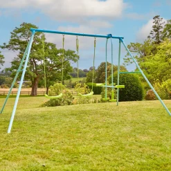 TP Triple Metal Swing Set with Glider Swing Seat
