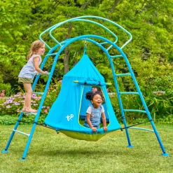 TP UFO Den & Climbing Frame Blue Edition