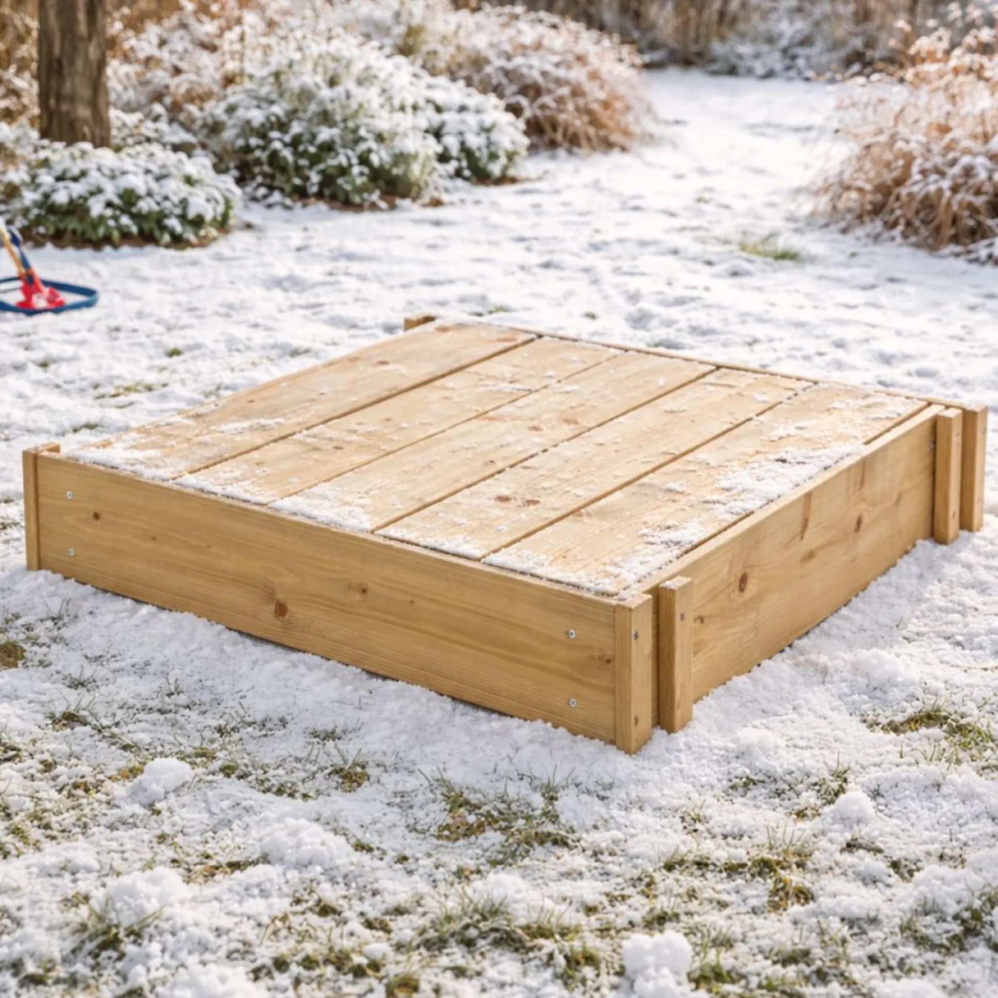 TP Wooden Lidded Sandpit - FSC® certified