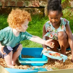 TP Wooden Lidded Sandpit with Dig & Explorer Accessory Kit - FSC® certified