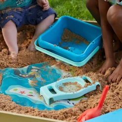 TP Wooden Lidded Sandpit with Dig & Explorer Accessory Kit - FSC® certified