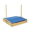 TP Wooden Sandpit with Sun Canopy
