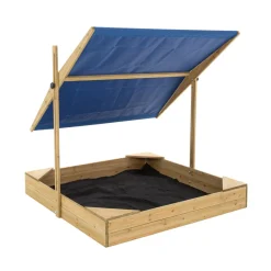 TP Wooden Sandpit with Sun Canopy