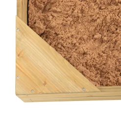 TP Wooden Sandpit with Sun Canopy
