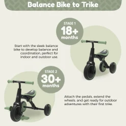 Zoomee Balance Bike to Trike